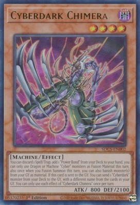 Cyberdark Chimera - SDCS-EN002 - Ultra Rare - 1st Edition - Lightly Played-image