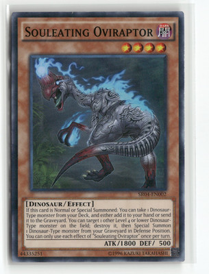 Souleating Oviraptor Structure Deck: Dinosmasher's Fury Super Rare Yugioh MP-image