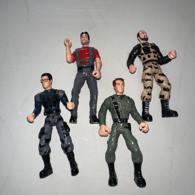 Godzilla Movie Action Figures 3.75” Lot Of 4-image