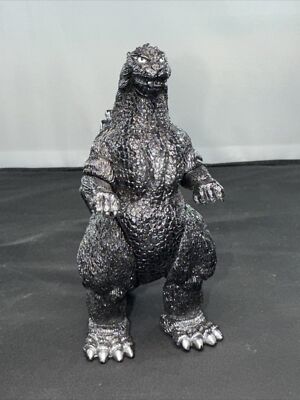 1991 BANDAI GODZILLA 4” Vinyl Figure Closed Mouth VS King Ghidorah Kaiju-image