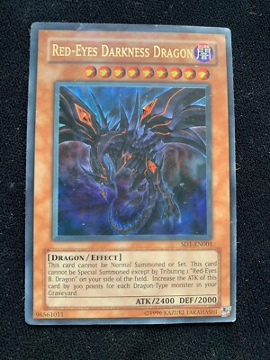 Yu-Gi-Oh! - Dragon's Roar  Deck Red-Eyes Darkness Dragon 2005 SD1-EN001-LP-image