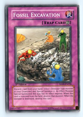 Yu-Gi-Oh Fossil Excavation #SD09-EN036 Structure Deck: Dinosaur's Rage tcg LP-image