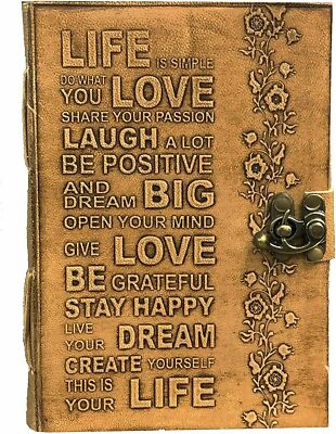 Genuine Leather Journal For Women Writing Notebook Handmade Leather Bound 7x5