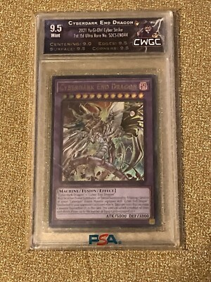 2021 YU-GI-OH! 1ST ED CYBERDARK END DRAGON SD: CYBER STRIKE Graded 9.5 Gem MINT-image