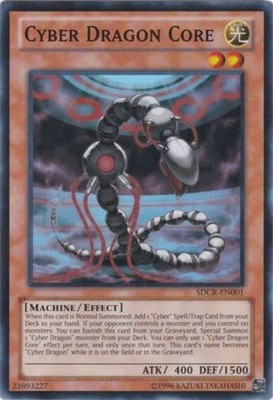 Cyber Dragon Core - SDCR-EN001 - Super Rare - Unlimited Edition - Heavily Played-image