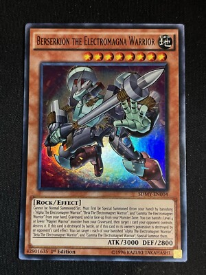 Yu-Gi-Oh! Berserkion The Electromagna Warrior SDMY-EN004 1st Edition NM-image