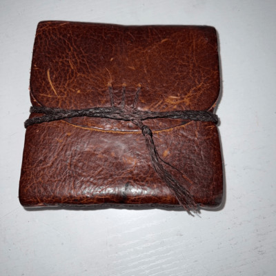 Leather Journal Notebook Planner Handmade Unlined Paper Bound Luscious Alxa’s-image