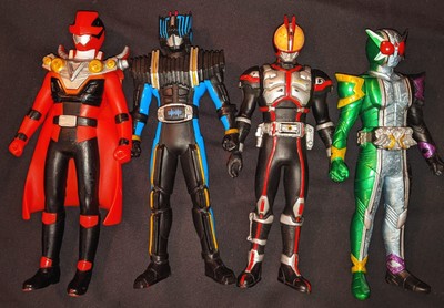 Vintage Lot Of 4 Kamen Rider Action Figures Kaiju Japanese Television -image