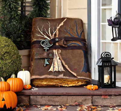 Handmade Leather Bound Journal with Lock and Key with Vintage Cotton Paper gifts-image