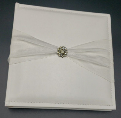 Wedding Photo Album Pockets Hold 164 4 x 6 Pictures With Memo Lines-image