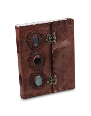 Vintage leather Bound Journal Antique Handmade Notebook/Diary/Sketchbook S01-image