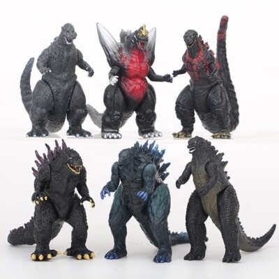 6PCS Set Godzilla Monsters Figure  About 4 inches high. US Seller! Free Ship!-image