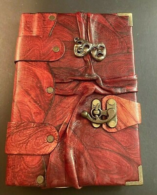 Theatrical Leather Bound Journal Handcrafted by “ A Little Present”, London, UK-image