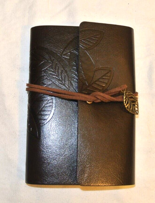 Retro Spiral Ring Binder Diary - Leaf-Travel/Notebook/Journal - NEW -image