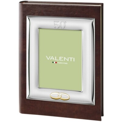 Photo Album 50th Wedding Anniversary with Golden Rings-image