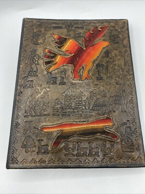 Cusco Peru Ancient Geoglyth Leather Photo Album 204 Slots For 4” x 6” Photos-image