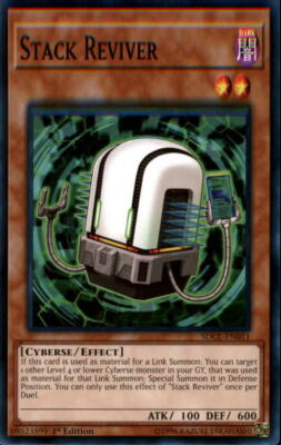 2017 Yu-Gi-Oh Structure Deck Cyberse Link 1st Edition #SDCLEN011 Stack Reviver C-image