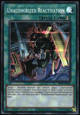 Yu-Gi-Oh! - Unauthorized Reactivation 2020 SR10-EN041 Super Rare 1st Edition-image