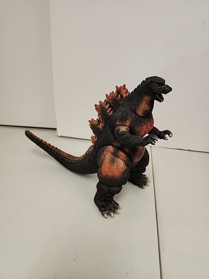 1995 Bandai Burning Godzilla Soft Vinyl Action Figure 9 Inches Tall-image