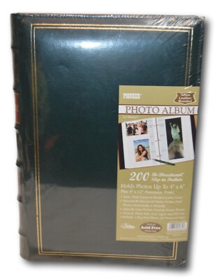 Pioneer Photo Albums Bonded Leather Hold Up To 200 Photos Ea. 4x6 To 4x12 - NEW-image