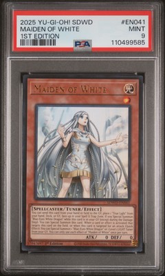 2025 YU-GI-OH! SDWD-STRUCTURE DECK: 1ST EDITION #EN041 MAIDEN OF WHITE PSA 9-image