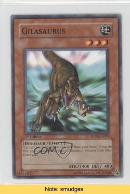 2006 Yu-Gi-Oh! Dinosaur's Rage Structure Deck 1st Edition Gilasaurus READ x9h-image