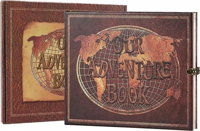 Adventure Book Handcrafted Leather-Bound Scrapbook,Tailored for Preserving Ch...-image