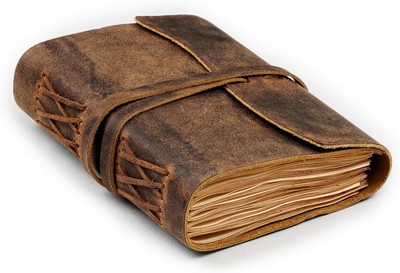 LEATHER VILLAGE Leather Bound Journal - 7 inches X 5 inches, Cappuccino Brown -image