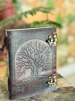 Goat Handmade Star Leather Journal beautiful Eye Journal & Tree Of Life-image