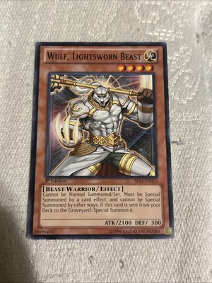 Wulf, Lightsworn Beast SDLI-EN010 Structure Deck: Realm of Light 1st Edition-image