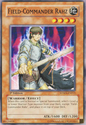 Yu-Gi-Oh! - Field-Commander Rahz  (SDWS-EN015) - Structure Deck Warriors Strike -image