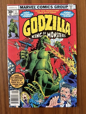 Godzilla #1 | 1977 | Marvel Comics | Nick Fury | SHIELD | Official Adaption-image