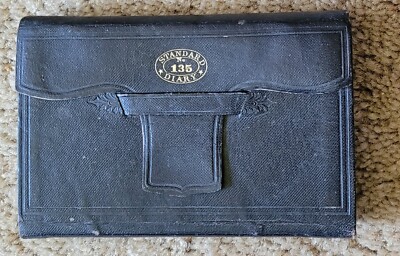 Antique 1882 THE STANDARD DIARY No. 135 Leather In Beautiful Condition, Complete-image