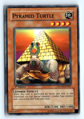Yu-Gi-Uh Pyramid Turtle #SDZW-EN007 Structure Deck: Zombie World tcg LP-image