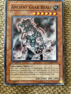 Yu-Gi-Oh! TCG Ancient Gear Beast Structure Deck SD10-EN013 1st Edition Common-image