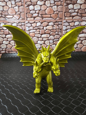 Godzilla King of the Monster Ghidorah 3 Heads Gold Dragon Action Figure #B15-image