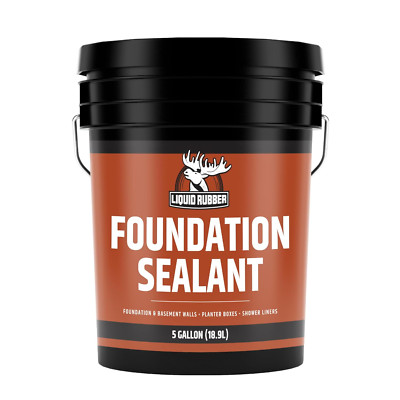 Concrete Foundation and Basement Sealant - Indoor & Outdoor Waterproof Coating, -image