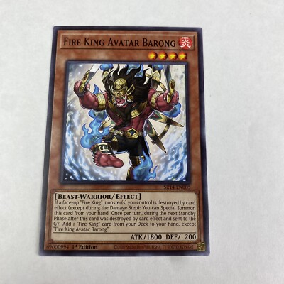 yugioh Fire King Avatar Barong SR14-EN005 Fire Kings Structure Deck 1st Edition-image