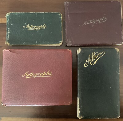 1910-18 Collection 4 ALBUM AMICORUM Nurse World War I Autographs Drawings -image