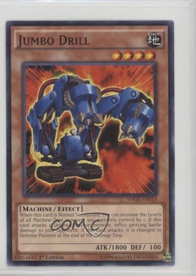 2014 Yu-Gi-Oh! Geargia Rampage Structure Deck 1st Edition Jumbo Drill 3c7-image