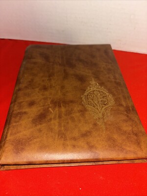 In Loving Memory Funeral Book (Memorial Book)- Leather Hard Cover-Estate Find-image