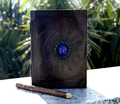 Sun & Moon Leather Bound Writing Journal for Women & Men (5x7 in) New-image