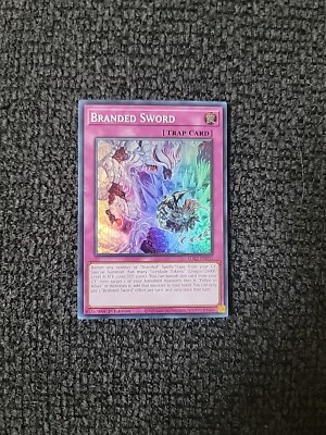 YuGiOh Structure Deck: Albaz Strike 1st Ed Super Rare Branded Sword - OC2893-image