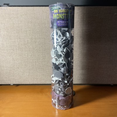 Monster figure- Big Bucket of 100 Monsters with 14 Unique Sculpts --image
