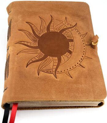 Poetry Journal Notebook - Leather Bound Notebook - Leather Journal for Women ...-image