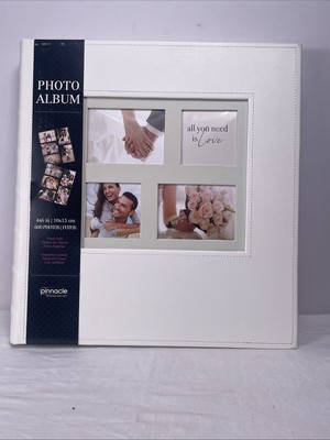 Pinnacle 4 X 6 In White Imitation Leather 600 Photo Album-image