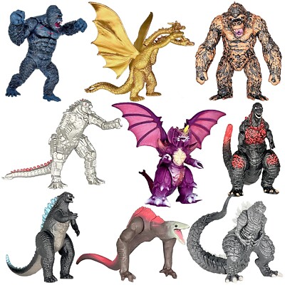 TwCare Exclusive Brand New Set of 9 Godzilla vs Kong Toys Action Figures-image