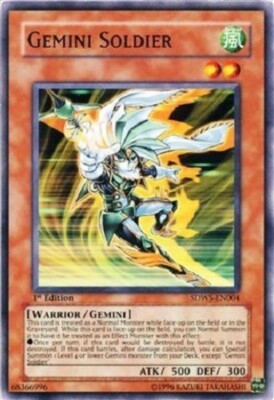 *** GEMINI SOLDIER *** (1ST EDITION) NM SDWS-EN004 YUGIOH!-image