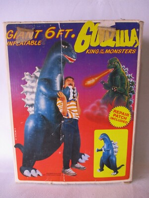 Giant Inflatable Godzilla 1985 TOHO Co 6' BOX ONLY Repair Kit VINTAGE-image
