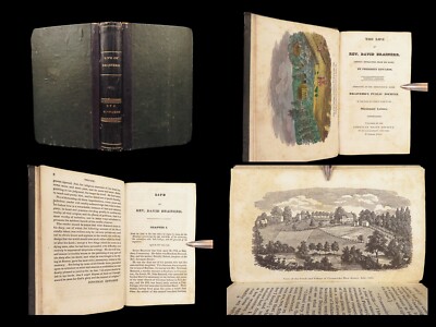 1830 David Brainerd Native American INDIAN Missionary Puritan Edwards Scottish-image